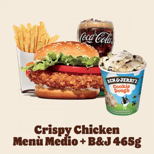 Crispy Chicken Menù Medio + B&j’s 465 G