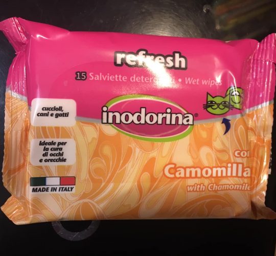 Salviette Detergenti Occhi E Orecchie Camomilla , Cane E Gatto