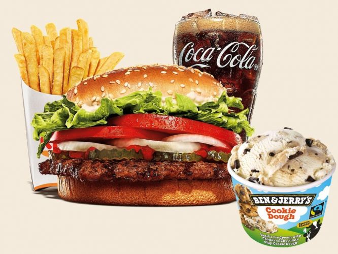 Summer Menu X1: Whopper Menu + B&j's 100ml Cookie Dough